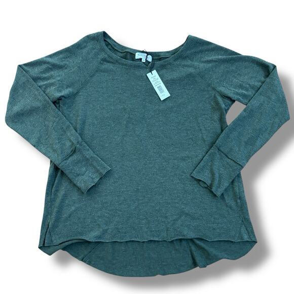 NWT Michael Stars Size XXL Cerella Green Knit Pullover Top - Made in USA - Picture 1 of 5